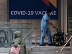 A sign outside of a hospital advertises the Covid-19 vaccine.(AFP) A sign outside of a hospital advertises the Covid-19 vaccine.(AFP)