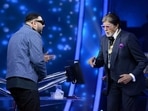 Amitabh Bachchan and Badshah on KBC 13. Amitabh Bachchan and Badshah on KBC 13.