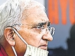 Senior Congress leader Salman Khurshid during the release of his book "Sunrise Over Ayodhya: Nationhood in Our Times", in New Delhi.
