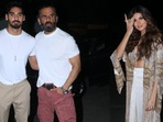 Suniel Shetty is actively promoting the debut movie of his son Ahan Shetty. Titled Tadap, the film also stars Tara Sutaria. Suniel joined Ahan and Tara for a promotional shoot in Film City, Mumbai. (Varinder Chawla) Suniel Shetty is actively promoting the debut movie of his son Ahan Shetty. Titled Tadap, the film also stars Tara Sutaria. Suniel joined Ahan and Tara for a promotional shoot in Film City, Mumbai. (Varinder Chawla)
