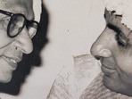 Harivansh Rai Bachchan and Amitabh Bachchan at the latter's wedding in 1973. Harivansh Rai Bachchan and Amitabh Bachchan at the latter's wedding in 1973.