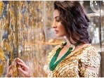 Nora Fatehi is a warrior princess in Abu Jani Sandeep Khosla gold lehenga set: See pic here Nora Fatehi is a warrior princess in Abu Jani Sandeep Khosla gold lehenga set: See pic here