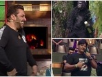 Salman Khan met the gorilla from Bigg Boss on The Kapil Sharma Show. Salman Khan met the gorilla from Bigg Boss on The Kapil Sharma Show.