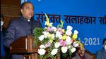Himachal chief minister Jai Ram Thakur addressing the Joint Coordination Committee meeting at Peterhoff in Shimla on Saturday. (Deepak Sansta/HT) Himachal chief minister Jai Ram Thakur addressing the Joint Coordination Committee meeting at Peterhoff in Shimla on Saturday. (Deepak Sansta/HT)
