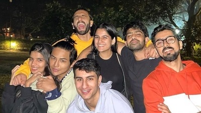 Saif Ali Khan's son Ibrahim Ali Khan is an assistant director on Rocky Aur Rani Ki Prem Kahani. Saif Ali Khan's son Ibrahim Ali Khan is an assistant director on Rocky Aur Rani Ki Prem Kahani. 