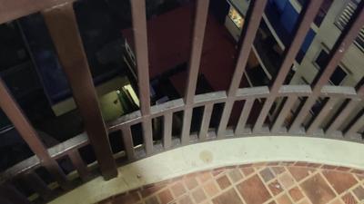 Vinod Kumar, station house officer of Sector 49 police station, said the child accidentally slipped through the balcony’s railing (above) and fell to the ground. (Sourced) Vinod Kumar, station house officer of Sector 49 police station, said the child accidentally slipped through the balcony’s railing (above) and fell to the ground. (Sourced)