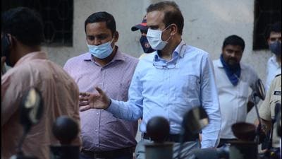 Ex-Mumbai Police Commissioner Param Bir Singh leaves Thane Court after appearing in connection with the extortion case, on Thursday. Singh will appear before investigators at the regional office of CID in CBD Belapur, Navi Mumbai, on Tuesday and Wednesday, sources said. (HT FILE) Ex-Mumbai Police Commissioner Param Bir Singh leaves Thane Court after appearing in connection with the extortion case, on Thursday. Singh will appear before investigators at the regional office of CID in CBD Belapur, Navi Mumbai, on Tuesday and Wednesday, sources said. (HT FILE)