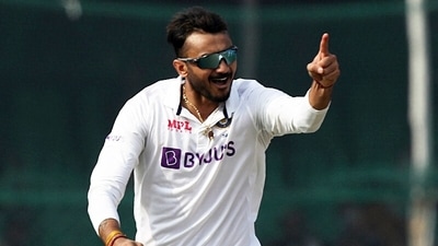India's Axar Patel celebrates the dismissal of New Zealand's Tom Blundell on Day-3 of the 1st Test match between India and New Zealand, at Green Park International Stadium, in Kanpur on Saturday. (ANI) India's Axar Patel celebrates the dismissal of New Zealand's Tom Blundell on Day-3 of the 1st Test match between India and New Zealand, at Green Park International Stadium, in Kanpur on Saturday. (ANI)