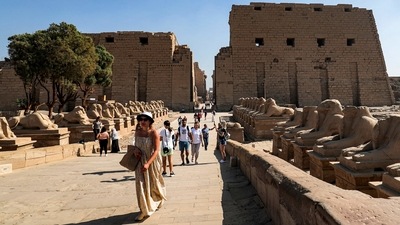 Egypt revives ancient road connecting temple complexes in Luxor and Karnak (AFP) Egypt revives ancient road connecting temple complexes in Luxor and Karnak (AFP)