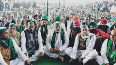 The farmers' unions, led by the Samyukt Kisan Morcha (SKM), will take a call on the future course of action for the movement on Saturday. (Photo via @Rakesh.Tikait on Koo) The farmers' unions, led by the Samyukt Kisan Morcha (SKM), will take a call on the future course of action for the movement on Saturday. (Photo via @Rakesh.Tikait on Koo)