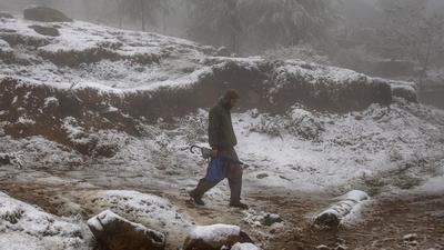 Met officials said the weather remained cloudy in Kashmir and Ladakh whereas it remained clear to partly cloudy in most parts of Jammu region on Saturday. (AP)