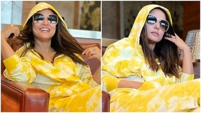 Actor Hina Khan is reliving her travel days with throwback photos. The actor shared several pictures of herself dressed in a jet-set ensemble on her official social media page on Friday, November 26, evening. (Instagram/@realhinakhan) Actor Hina Khan is reliving her travel days with throwback photos. The actor shared several pictures of herself dressed in a jet-set ensemble on her official social media page on Friday, November 26, evening. (Instagram/@realhinakhan)