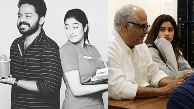 Janhvi Kapoor on sets of Mili. Janhvi Kapoor on sets of Mili. 
