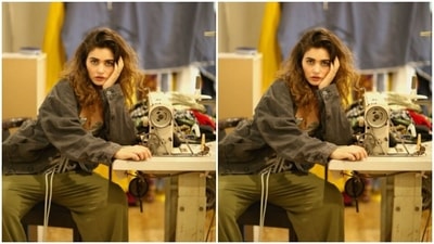 Gabriella Demetriades performs sit-up variation to burn off 'the birthday cake' (Instagram/@gabriellademetriades)