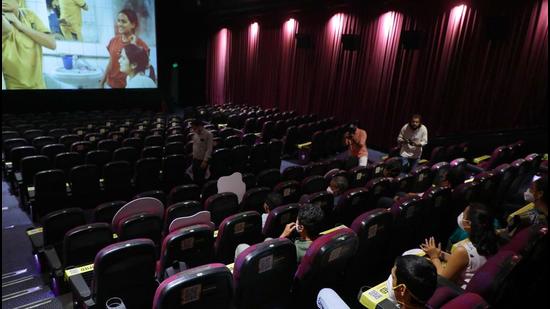 Maharashtra Deputy Chief Minister Ajit Pawar announced on Saturday that the restrictions of only 50% capacity in establishments such theatres, auditoriums would be eased from December 1. (HT PHOTO.)