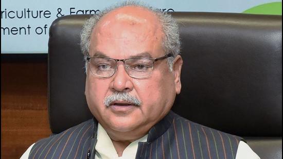 Agriculture minister Narendra Singh Tomar appealed to farmers on Saturday morning to end their agitation since the government was withdrawing the controversial farm laws. (PTI PHOTO.)
