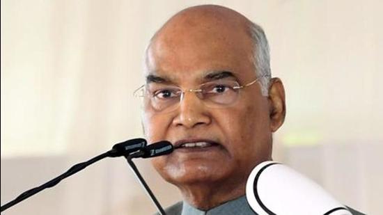 President Kovind on Saturday addressed the judges of the Supreme Court and high courts who had gathered for the 72nd Constitution Day celebrations in the Capital. (ANI PHOTO.)