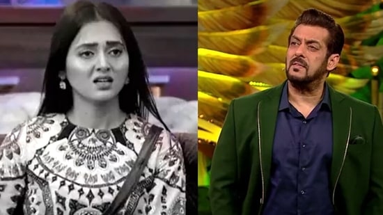 Salman Khan stops Tejasswi Prakash from talking on Bigg Boss 15 Weekend Ka Vaar.&nbsp;