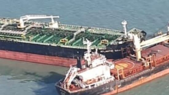 The two merchant vessels collided on the night of November 26. (ANI) The two merchant vessels collided on the night of November 26. (ANI)