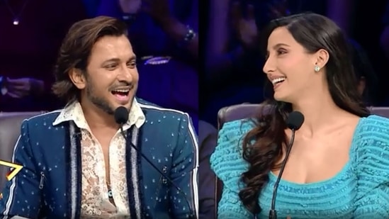 Terence Lewis and Nora Fatehi on India's Best Dancer season 2.&nbsp;