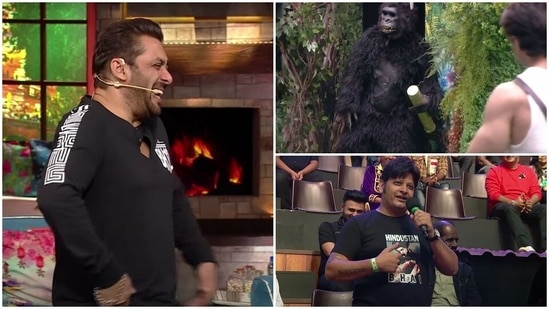 Salman Khan met the gorilla from Bigg Boss on The Kapil Sharma Show.