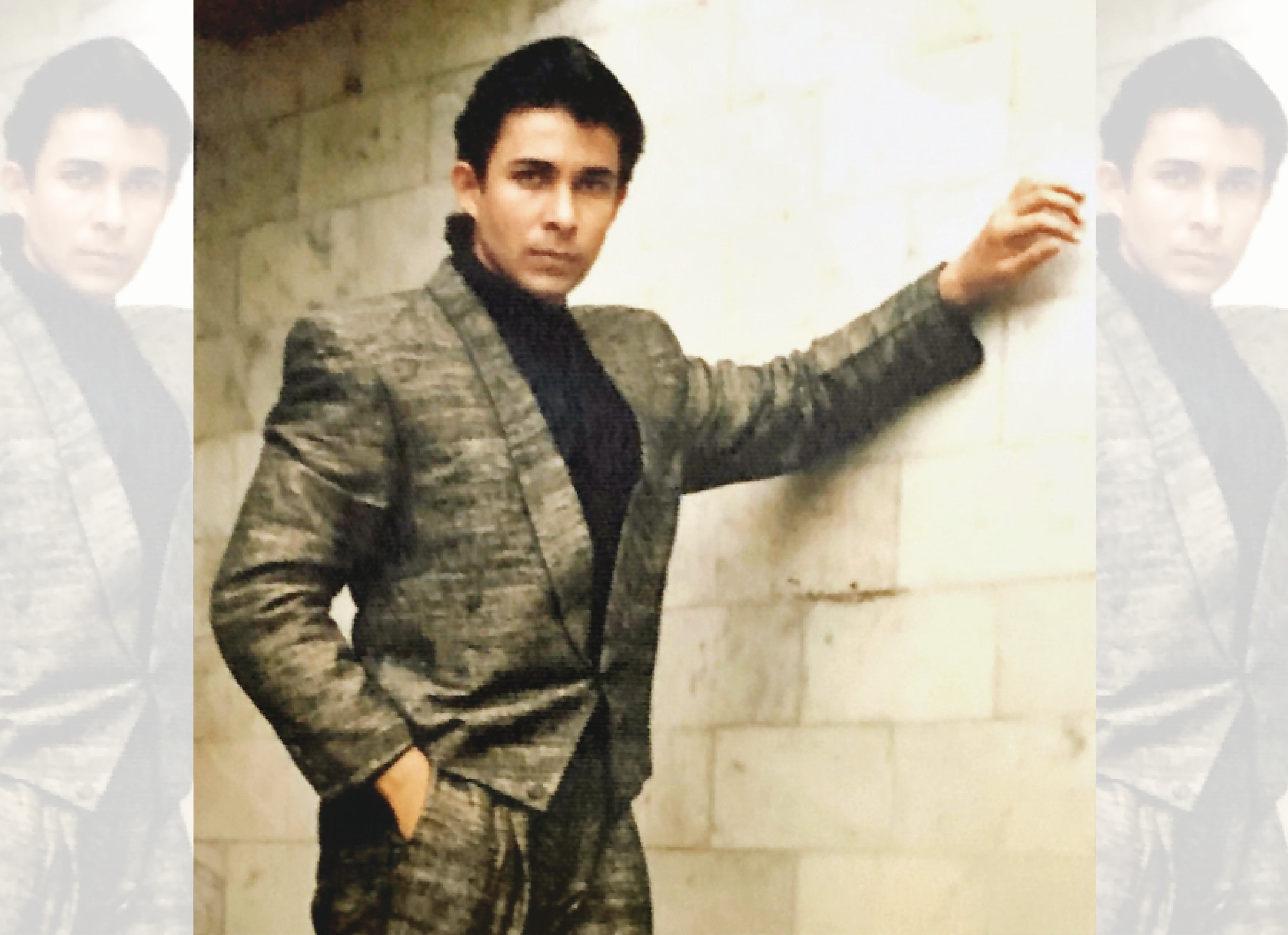 The actor posing in his designer friend, Vipul Mahadevia’s creations at Arvind Mills