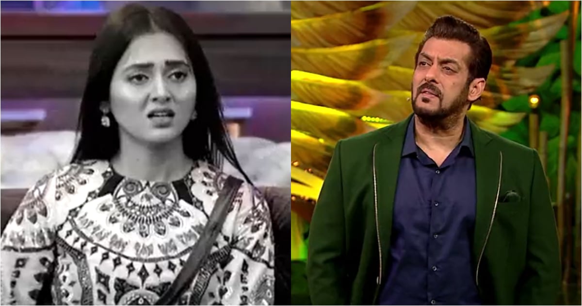 Salman Khan stops Tejasswi Prakash from talking on Bigg Boss 15 Weekend Ka Vaar. Salman Khan stops Tejasswi Prakash from talking on Bigg Boss 15 Weekend Ka Vaar. 