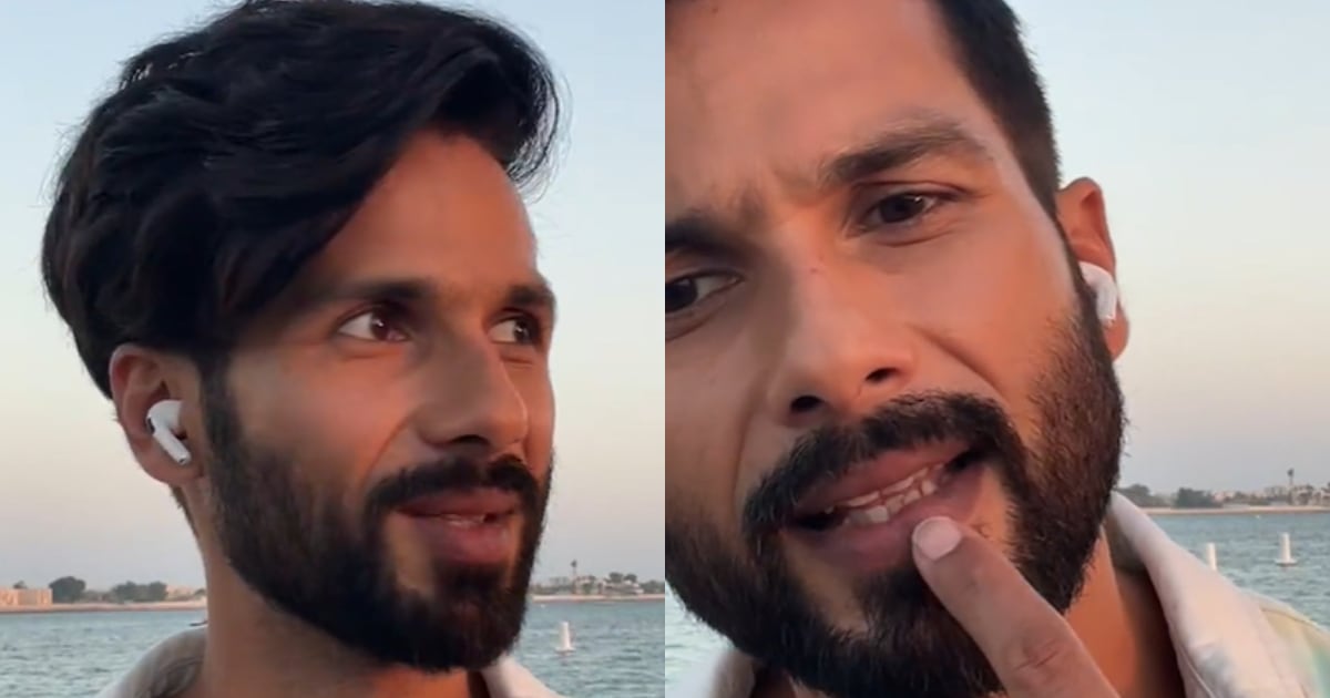 Shahid Kapoor, during an Instagram live, revealed he injured his lip. Shahid Kapoor, during an Instagram live, revealed he injured his lip. 