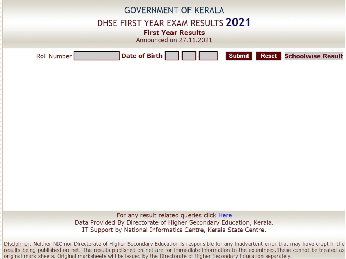 DHSE Kerala Plus One Result 2021: First year result declared, here’s direct link