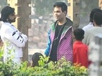 Ranveer Singh, Karan Johar and Alia Bhatt on the sets of Rocky Aur Rani Ki Prem Kahani. Ranveer Singh, Karan Johar and Alia Bhatt on the sets of Rocky Aur Rani Ki Prem Kahani.