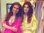 Dimple Kapadia with daughter Twinkle Khanna. Dimple Kapadia with daughter Twinkle Khanna.