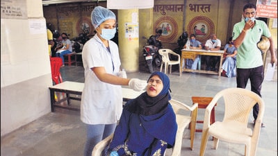A woman from Lithuania was the first to be found infected with Covid-19. Two nationals from Spain and Switzerland have also tested positive on Sunday. (Image used for representation). (HT PHOTO.) A woman from Lithuania was the first to be found infected with Covid-19. Two nationals from Spain and Switzerland have also tested positive on Sunday. (Image used for representation). (HT PHOTO.)