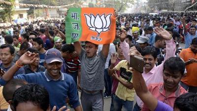 The ruling Bharatiya Janata Party has already been declared winner on 112 seats that were uncontested by other parties. (AFP Photo/Representative use)