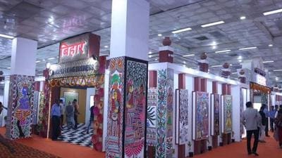IITF was organised at Pragati Maidan in Delhi from November 14 to 27. (Photo Courtesy-Bihar information Centre) IITF was organised at Pragati Maidan in Delhi from November 14 to 27. (Photo Courtesy-Bihar information Centre)