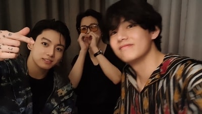 Meanwhile, Jimin, V and Jungkook came together for a Vlive and spoke about many subjects.&nbsp; 