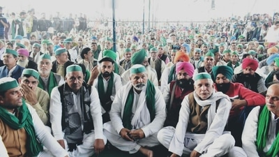 The farmers' unions, led by the Samyukt Kisan Morcha (SKM). (Photo via @Rakesh.Tikait on Koo) The farmers' unions, led by the Samyukt Kisan Morcha (SKM). (Photo via @Rakesh.Tikait on Koo)