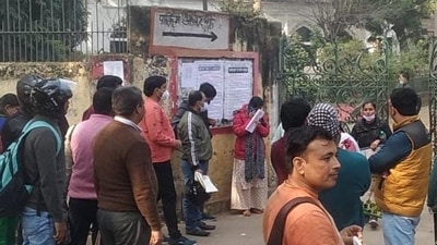 UPTET 2021 will be conducted again within a month, UP basic education minister Satish Chandra Dwivedi said.&nbsp; (HT Photo)