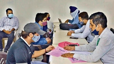 The Aatmanirbhar Bharat Rojgar Yojana was also launched in October 2020 as part of Atmanirbhar Bharat package 3.0 to incentivise employers for the creation of new employment (HT File) The Aatmanirbhar Bharat Rojgar Yojana was also launched in October 2020 as part of Atmanirbhar Bharat package 3.0 to incentivise employers for the creation of new employment (HT File)