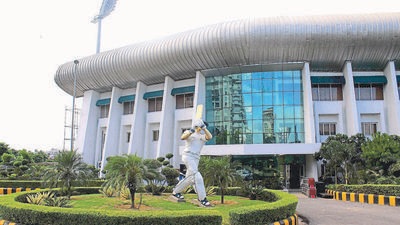Spread across 39 acres, the state-of-the-art sports facility was readied in 2015 but it could not be run by a professional agency. (HT archive) Spread across 39 acres, the state-of-the-art sports facility was readied in 2015 but it could not be run by a professional agency. (HT archive)