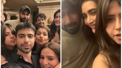 Karishma Tanna, Varun Banera with Ekta Kapoor. Karishma Tanna, Varun Banera with Ekta Kapoor. 