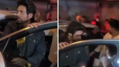 Kartik Aaryan is in Delhi for the shoot schedule of Shehzada. Kartik Aaryan is in Delhi for the shoot schedule of Shehzada. 