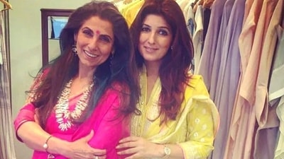 Dimple Kapadia with daughter Twinkle Khanna. Dimple Kapadia with daughter Twinkle Khanna. 