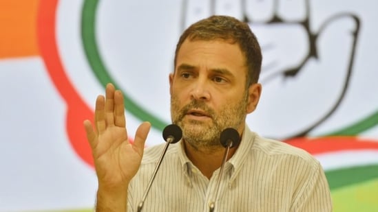 Congress leader Rahul Gandhi on Sunday posted a cryptic tweet in which he said hatred will not win. "Have faith. Don't give up, don't stop," the Congress leader wrote with the hashtag 'we stand united'.(HT File)