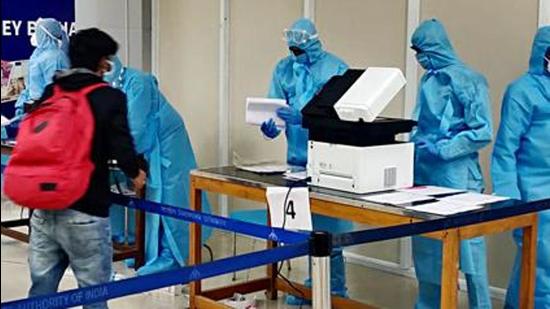 On an average, Telangana has been witnessing 100-150 Covid-19 cases per day for the last few weeks. (ANI PHOTO.)
