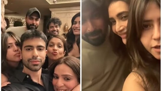 Karishma Tanna, Varun Banera with Ekta Kapoor. 