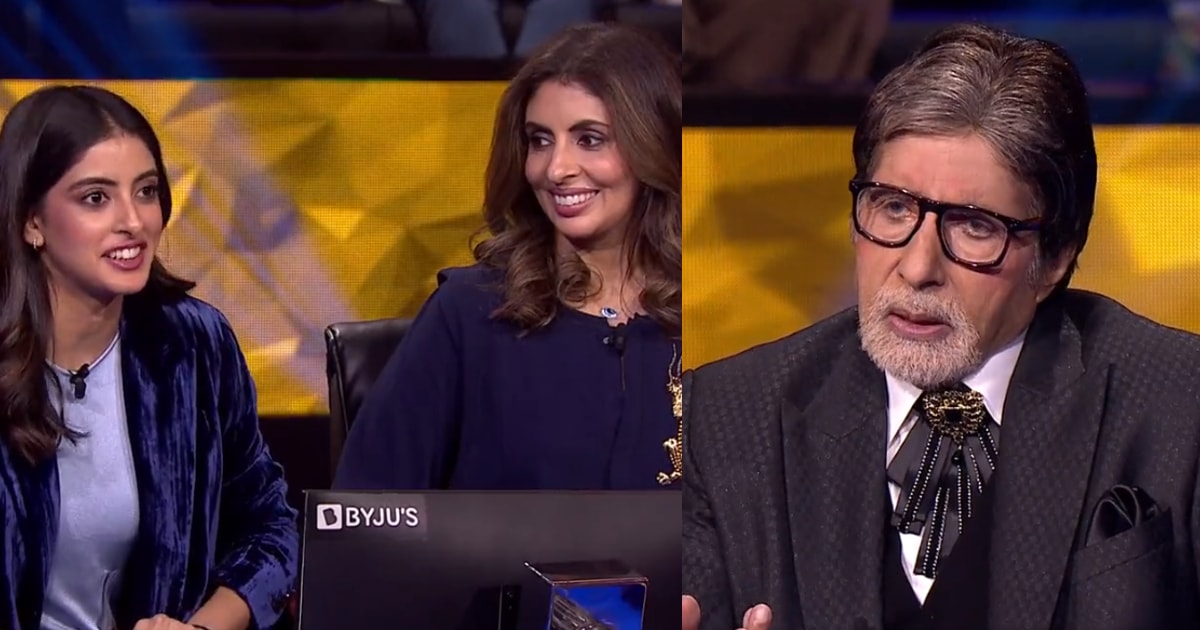Amitabh Bachchan's daughter Shweta Bachchan and granddaughter Navya Naveli Nanda will be seen on KBC's 1000th episode. Amitabh Bachchan's daughter Shweta Bachchan and granddaughter Navya Naveli Nanda will be seen on KBC's 1000th episode. 
