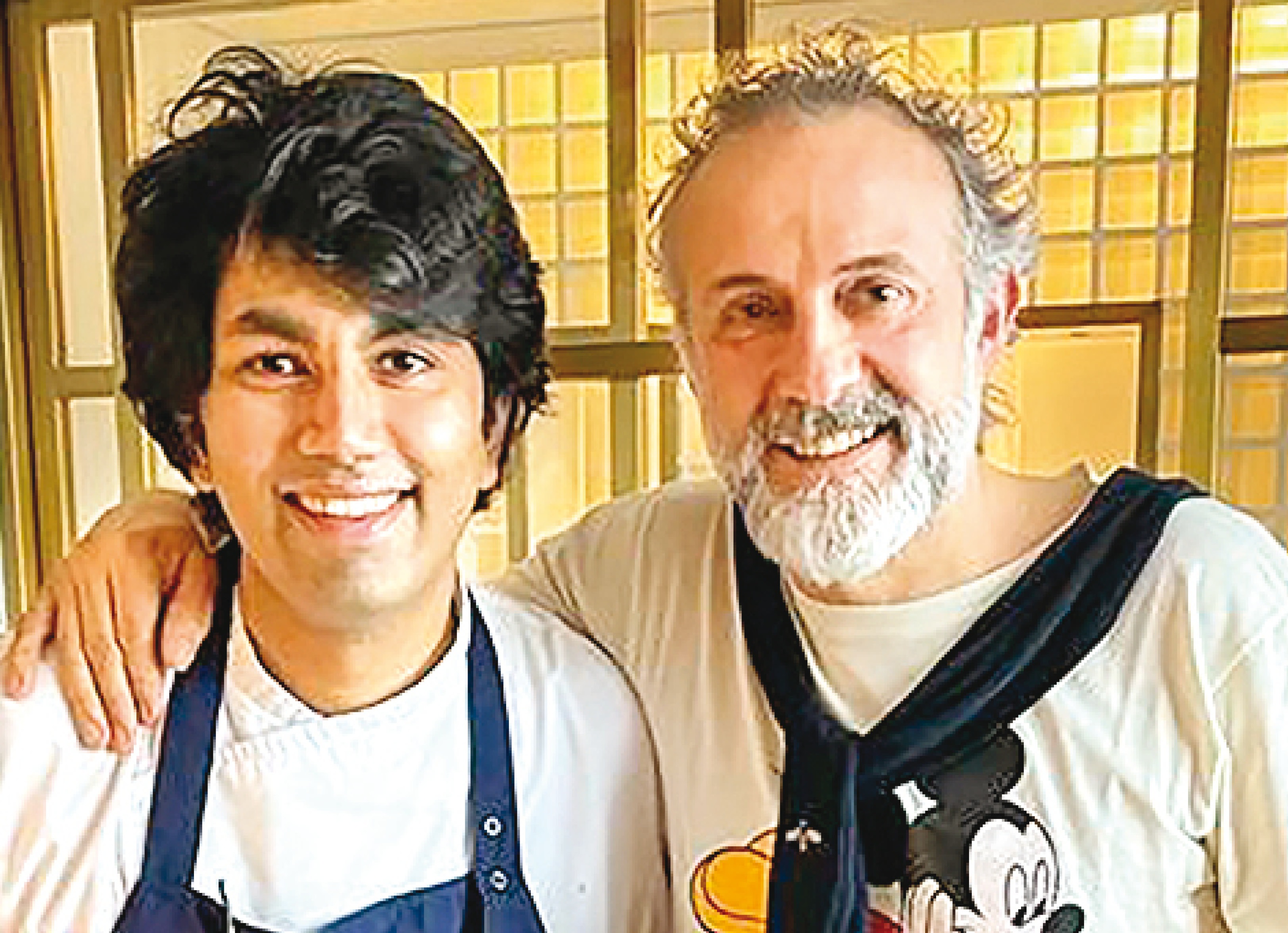 When Massimo Bottura (right) was served a dessert with sweetish rasam, he asked Himanshu to make a normal rasam and serve it as a course in the middle When Massimo Bottura (right) was served a dessert with sweetish rasam, he asked Himanshu to make a normal rasam and serve it as a course in the middle