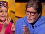 Amitabh Bachchan with Arunodai Sharma on Kaun Banega Crorepati 13. Amitabh Bachchan with Arunodai Sharma on Kaun Banega Crorepati 13.