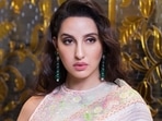 Nora Fatehi will make you fall in love with her beauty in pink chikankari saree: Pic inside Nora Fatehi will make you fall in love with her beauty in pink chikankari saree: Pic inside