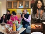 Yami Gautam celebrates her birthday at home and at a shooting location. Yami Gautam celebrates her birthday at home and at a shooting location. 
